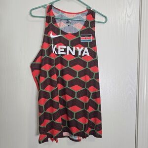 Men's Nike‎ Pro Elite Kenya Team Olympic Distance Singlet CI8113-xxx Size L
